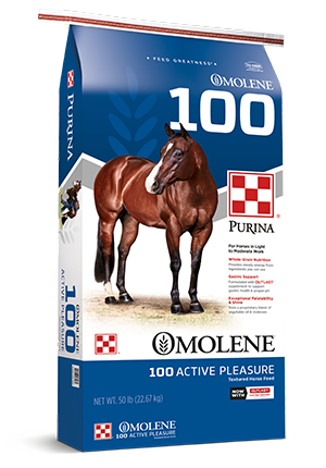 Purina® Omolene #100® Active Pleasure Horse Feed (50 Lb)