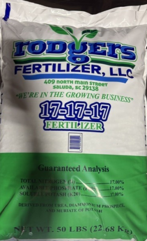 Rodgers Fertilizer 17-17-17
